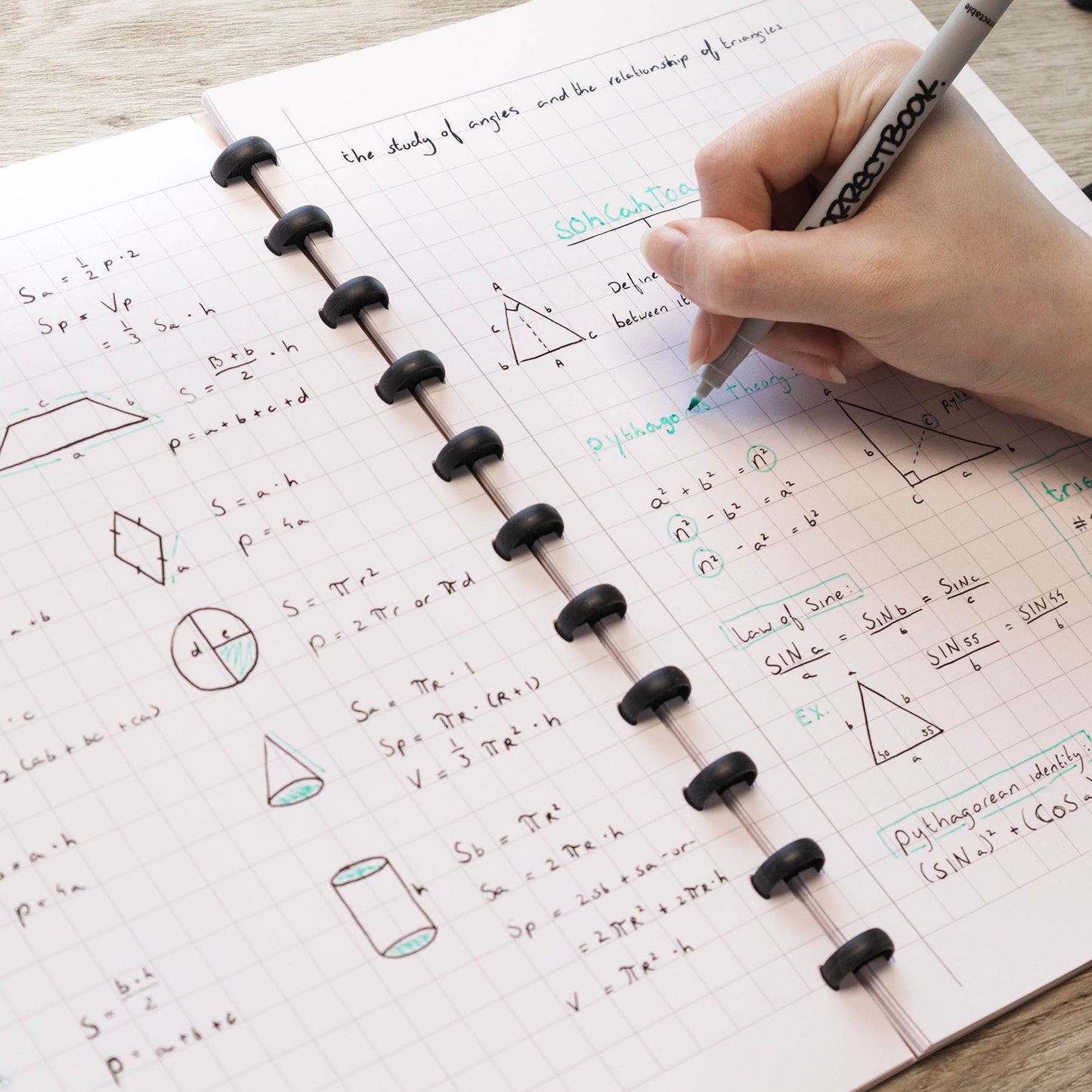 Gepersonaliseerd uitwisbaar notitieboek A7
