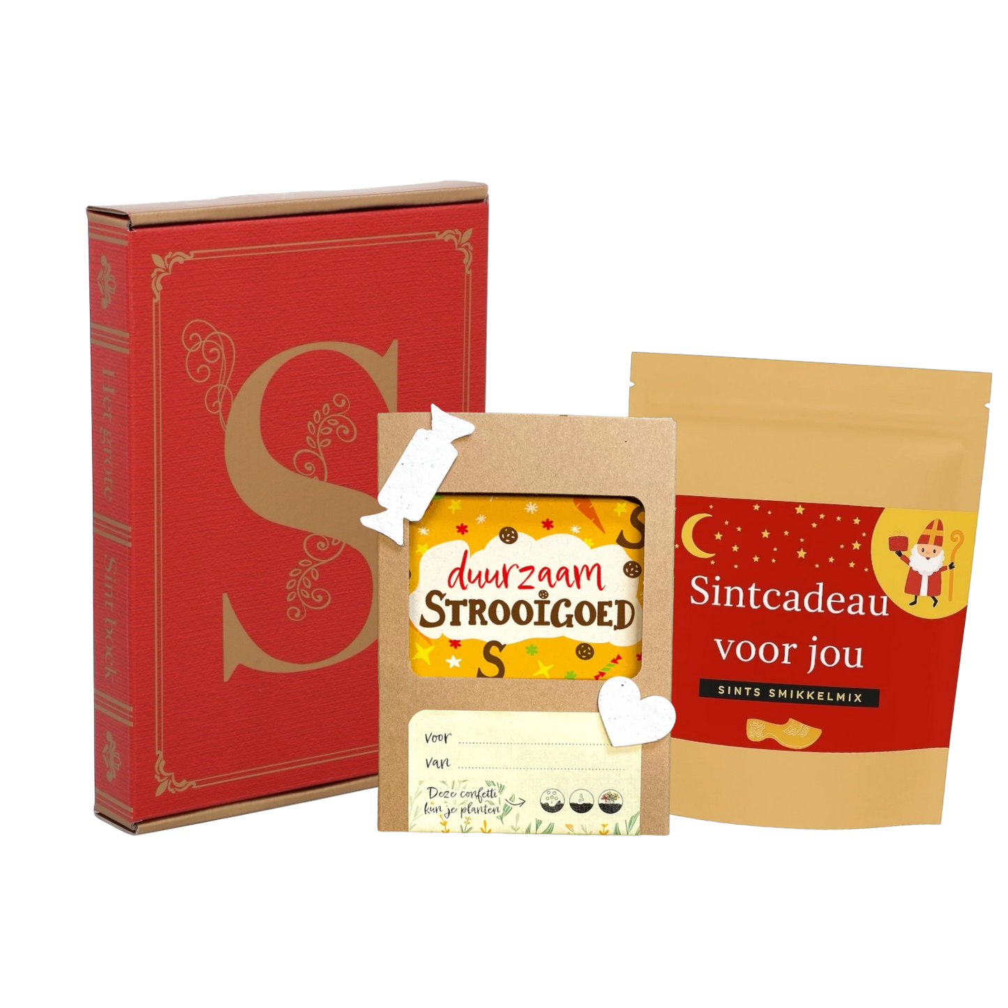 Sintpakket smikkelmix met strooiconfetti