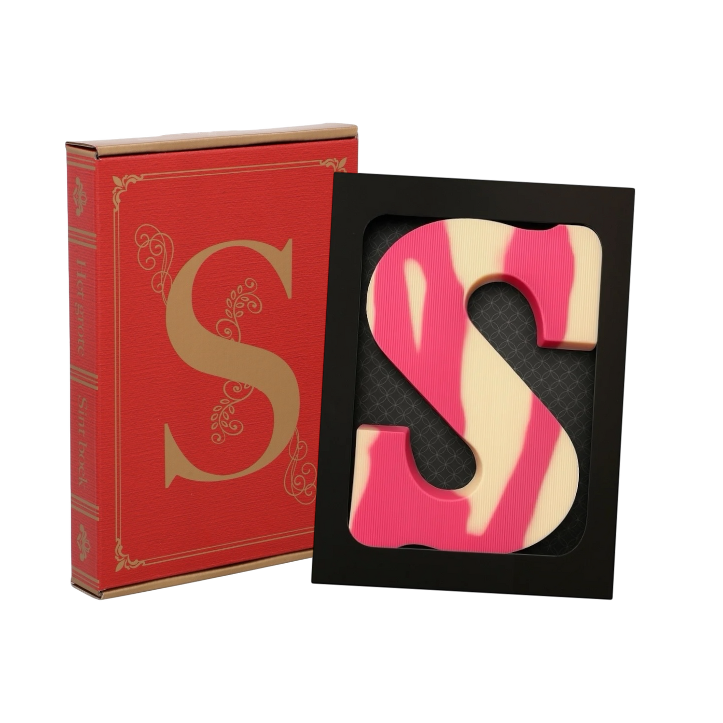 Sintpakket chocoladeletter aardbei