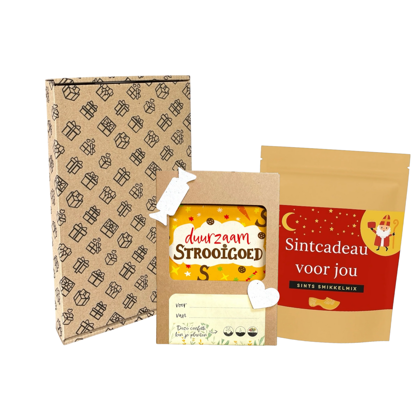 Sintpakket smikkelmix met strooiconfetti