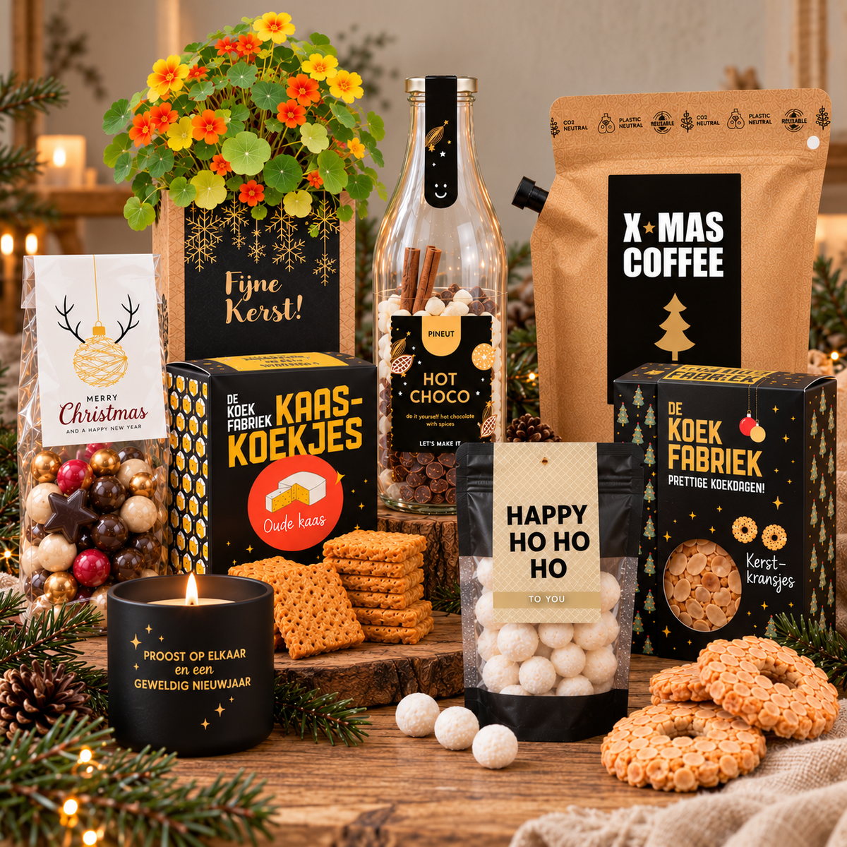 Kerstpakket vol lichtpuntjes