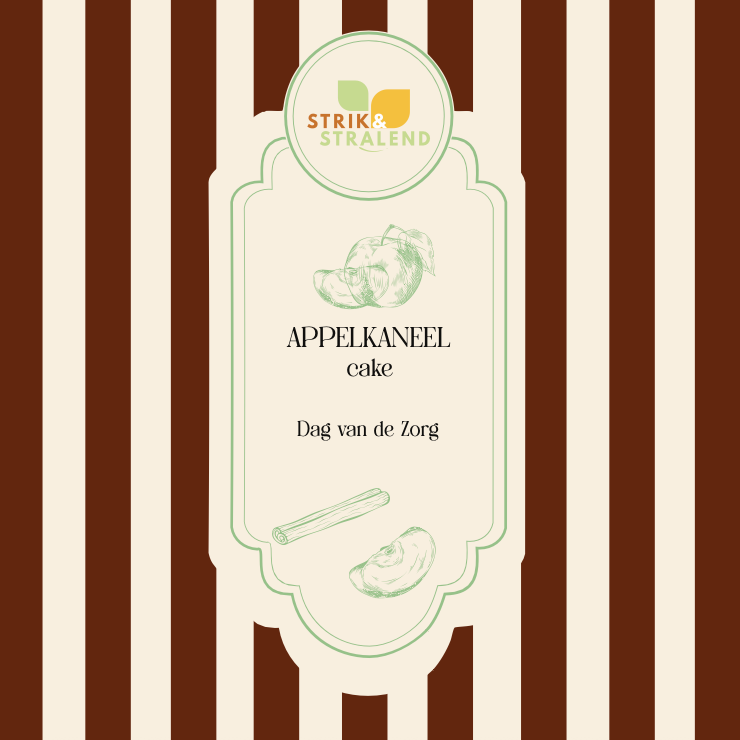 Appelkaneelcake met bakvorm - gratis personaliseren