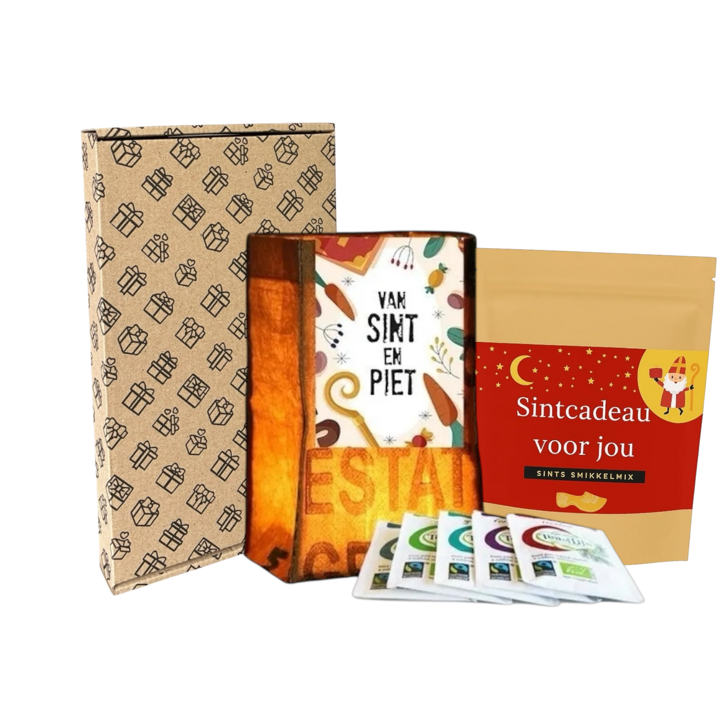 Sintpakket smikkelmix met theelicht