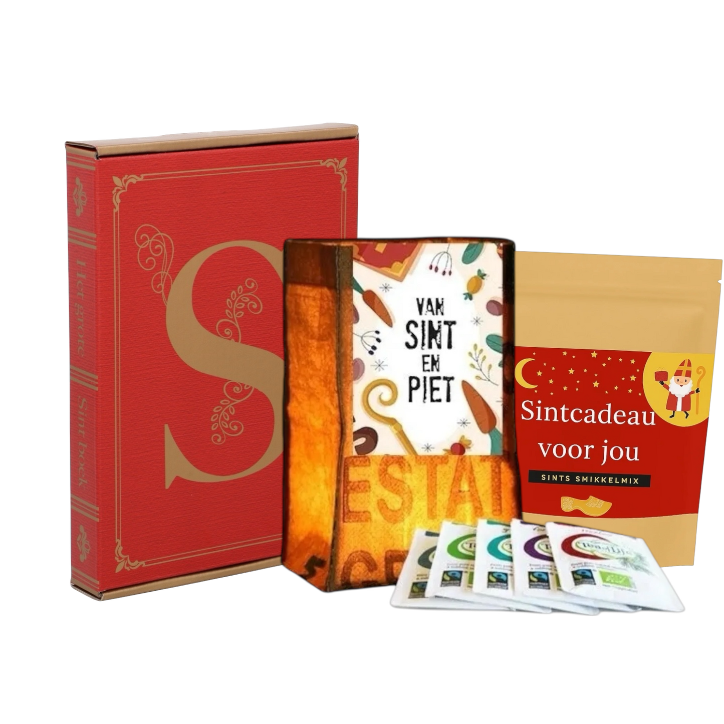 Sintpakket smikkelmix met theelicht
