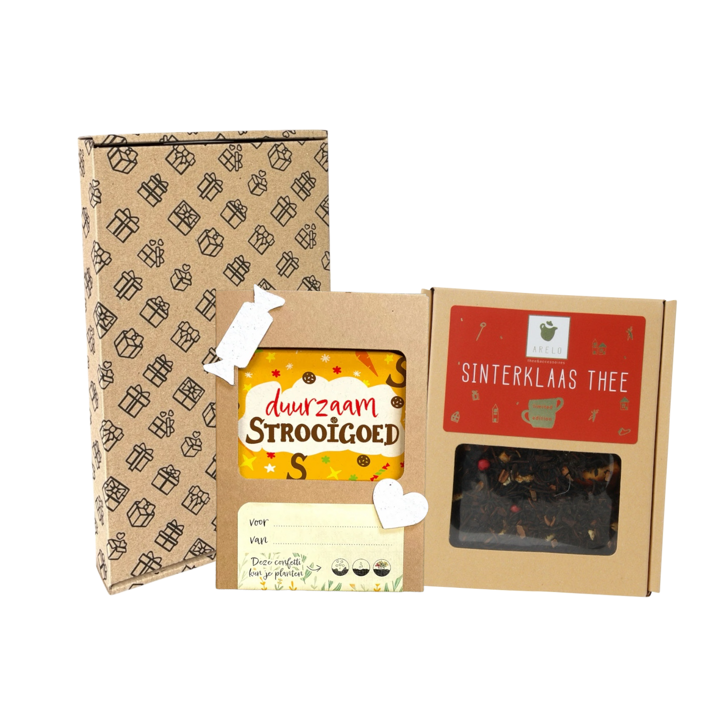 Sintpakket strooiconfetti met thee