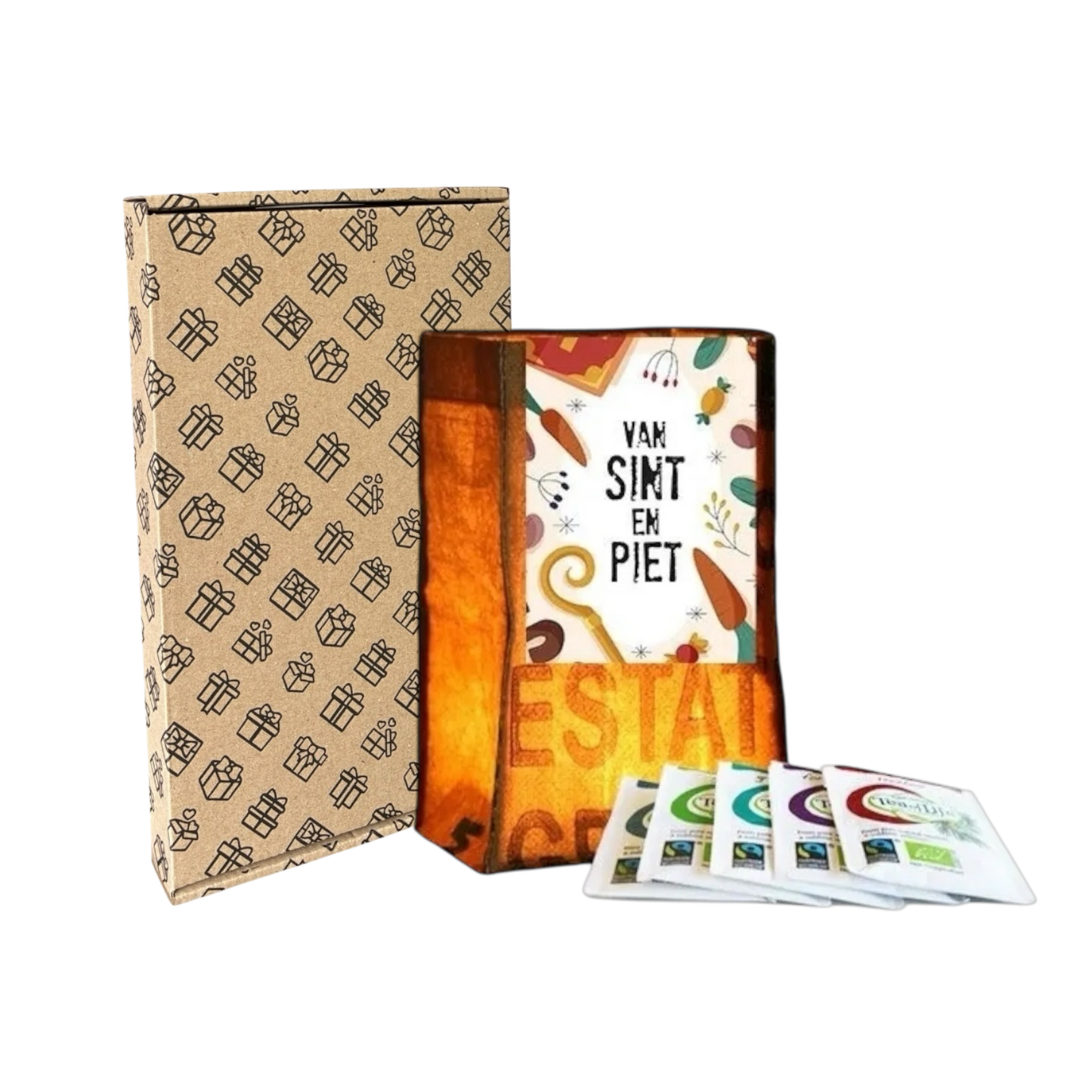 Sintpakket met theelicht