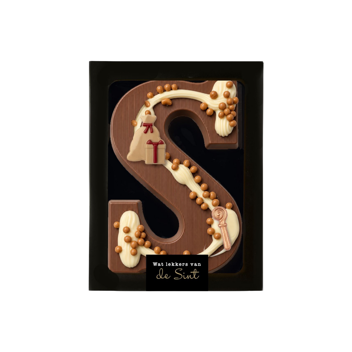 Chocoladeletter luxe gedecoreerd