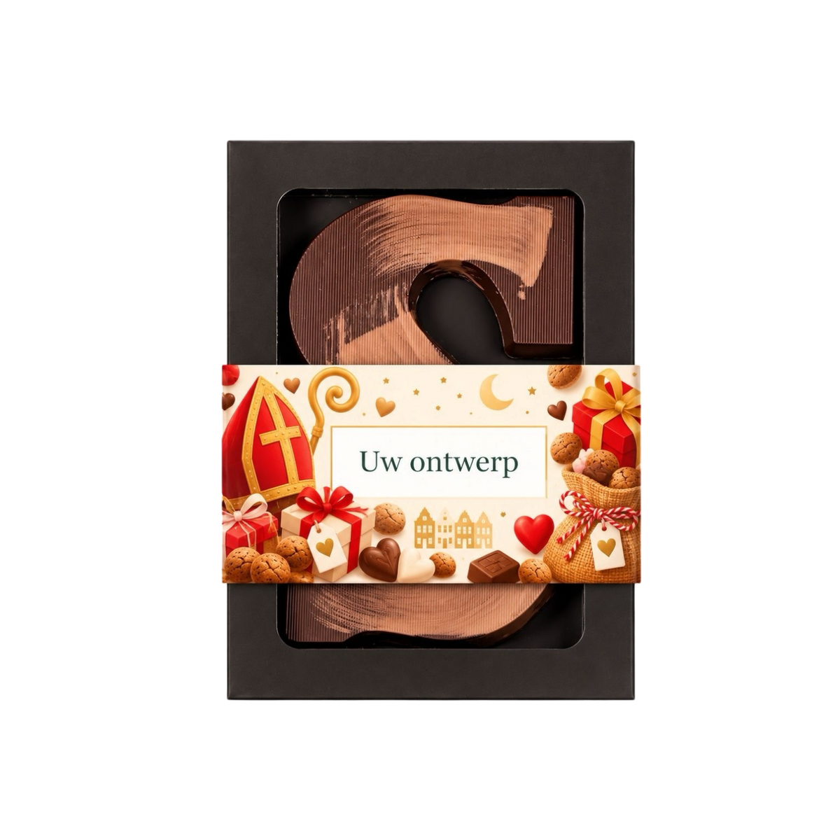 Gepersonaliseerde chocoladeletter puur