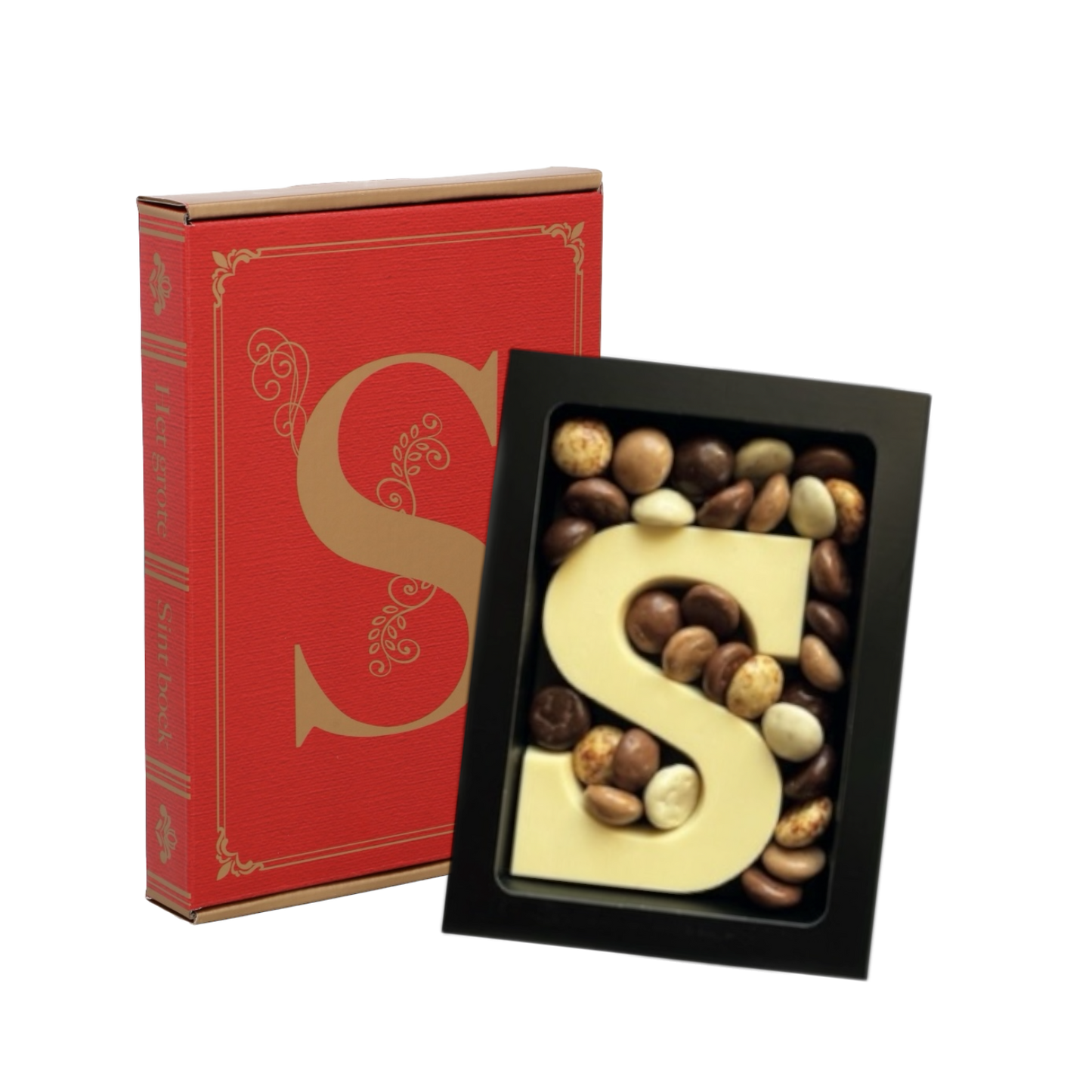 Pakket chocoladeletter en pepernoten