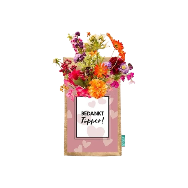 Hangtuintje bedankt topper