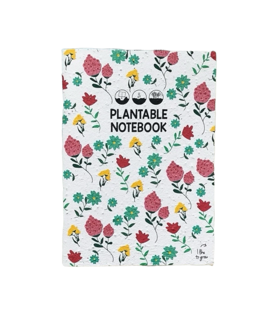 Plantbaar notitieboek bloemen
