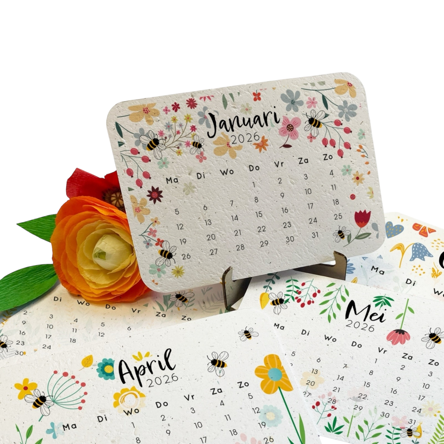 Plantbare kalender groente en bloemen