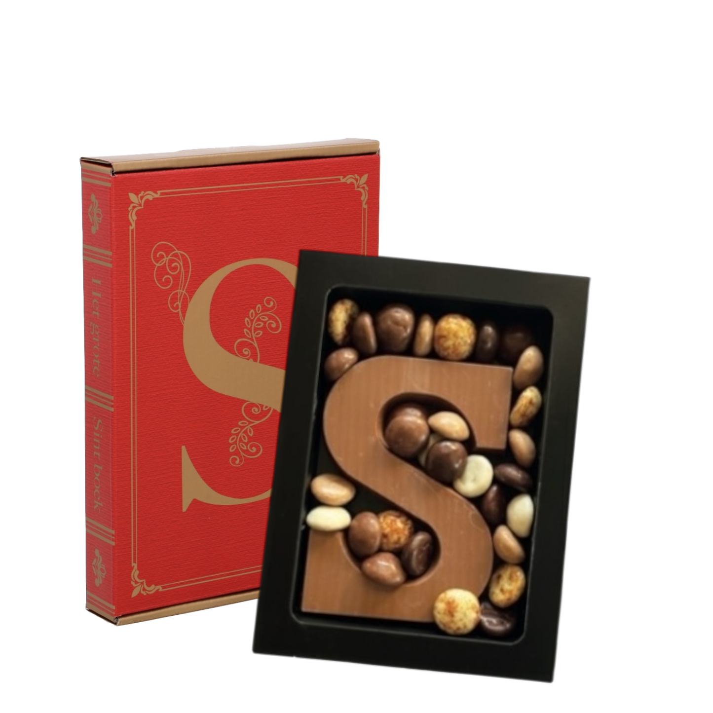 Pakket chocoladeletter en pepernoten