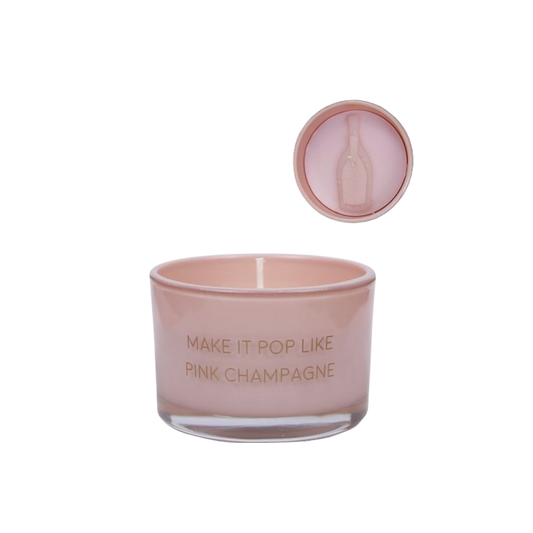 Kaars pink champagne