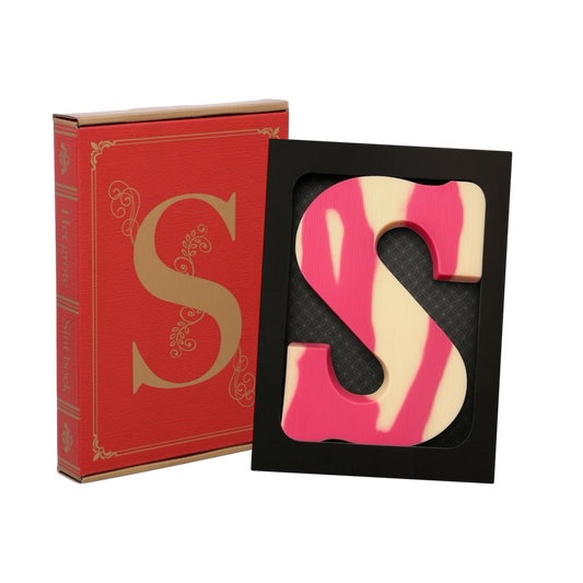 Sintpakket chocoladeletter aardbei