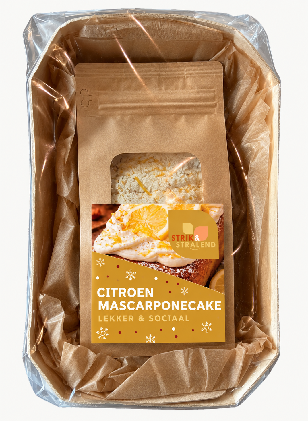 Citroen mascarponecake met bakvorm