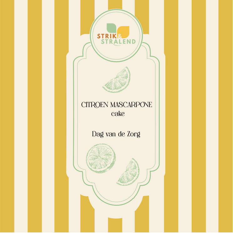 Citroen mascarponecake met bakvorm