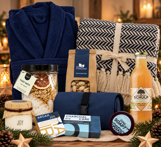 Kerstpakket verzorgend en gezond