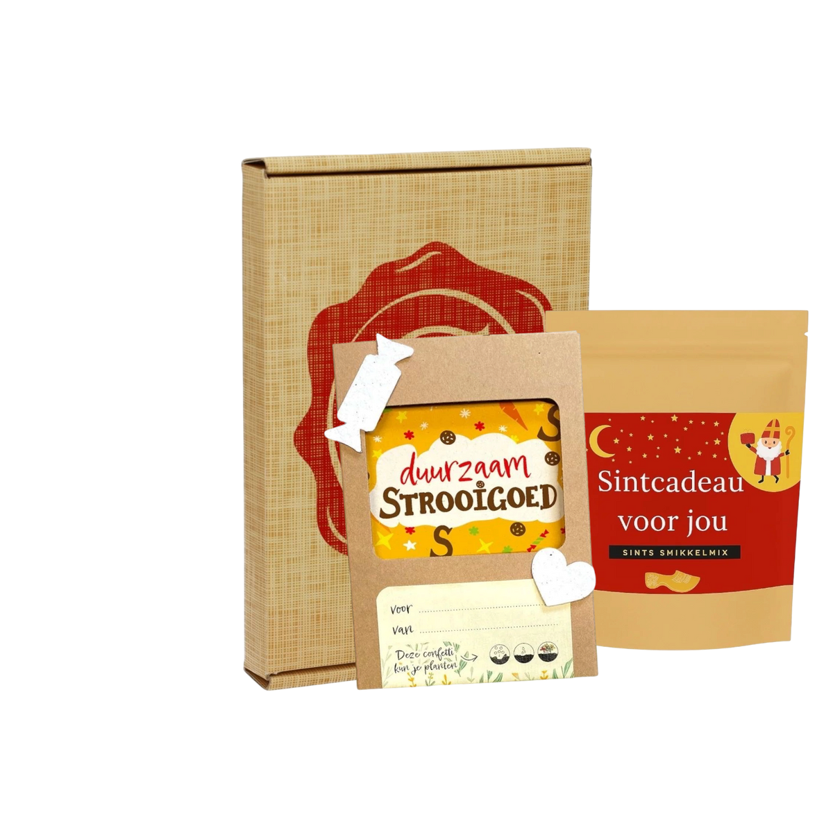 Sintpakket smikkelmix met strooiconfetti