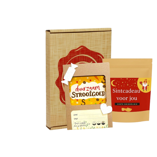 Sintpakket smikkelmix met strooiconfetti