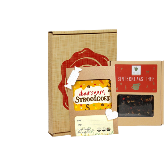 Sintpakket strooiconfetti met thee