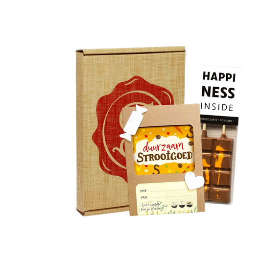 Sintpakket strooiconfetti met chocolademelklepel