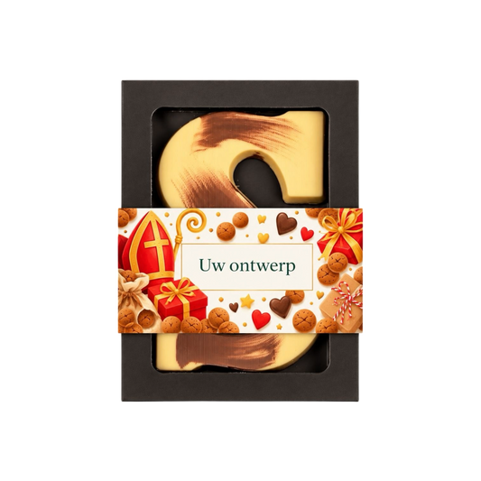 Gepersonaliseerde chocoladeletter wit