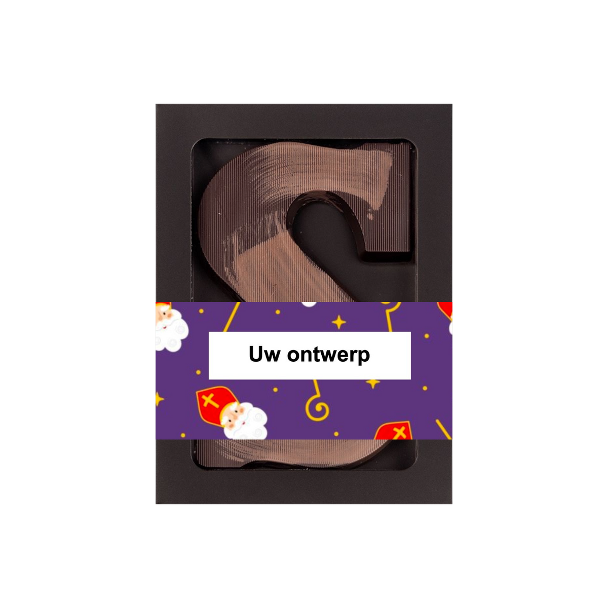 Gepersonaliseerde chocoladeletter puur