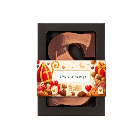 Gepersonaliseerde chocoladeletter puur