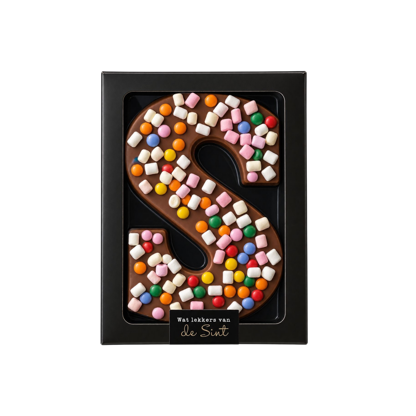 Chocoladeletter XL smarties & marshmallows