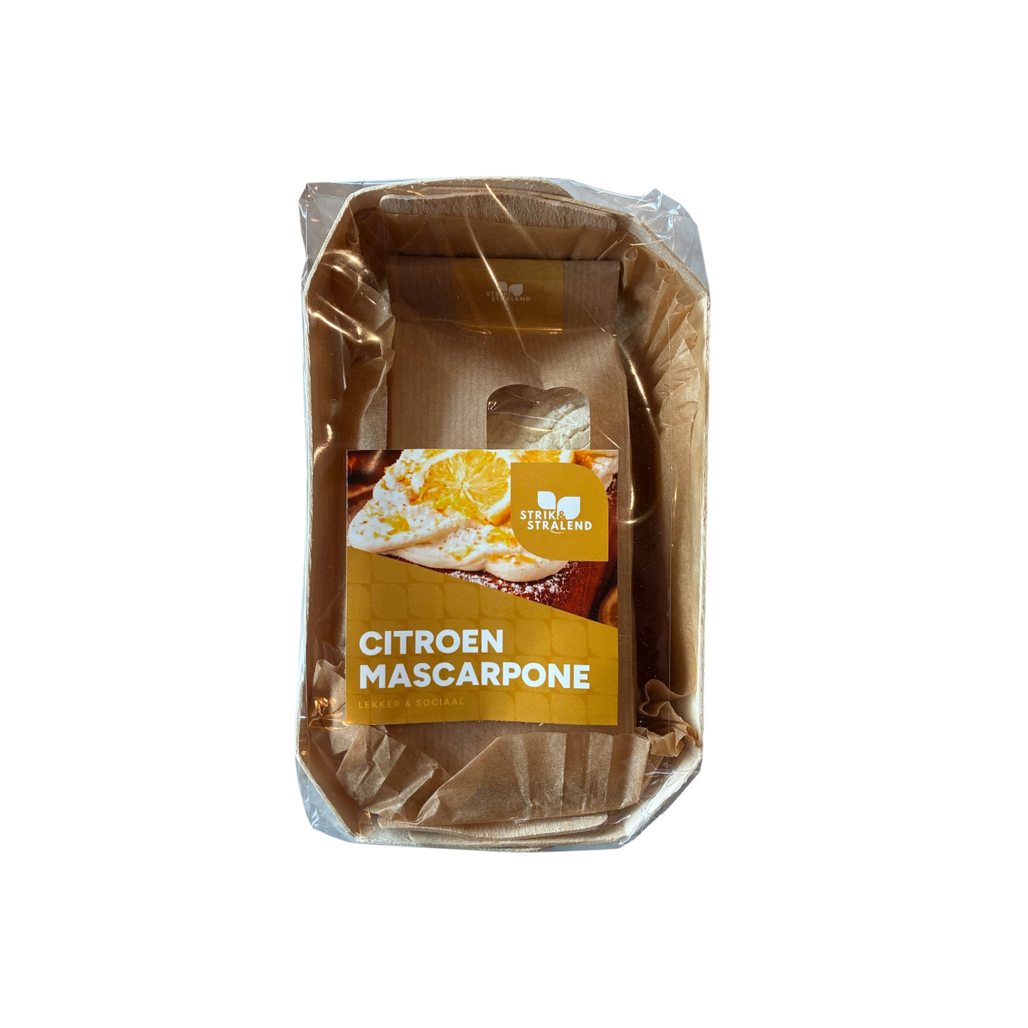 Citroen mascarponecake met bakvorm